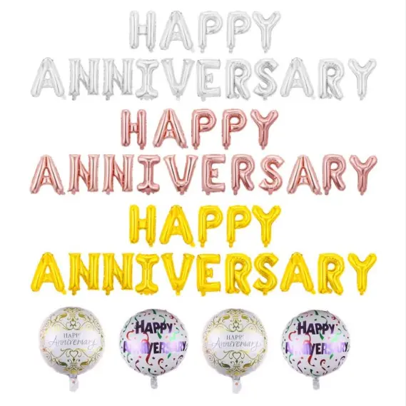 ورق کے غبارے کی سجاوٹ کی سالگرہ مبارک ہو۔