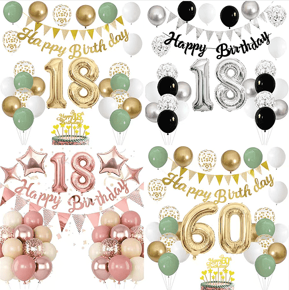 سالگرہ مبارک ہو غبارے