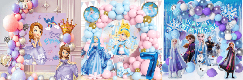 Princess party foil balloon set Princess party foil balloon set