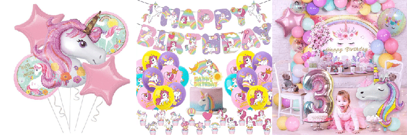 Unicorn balloon decorations