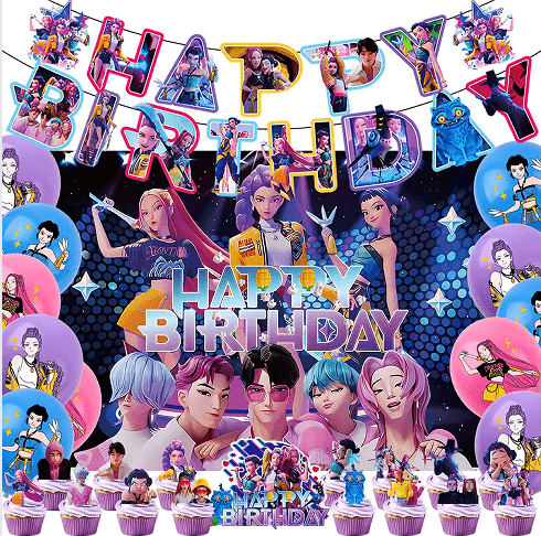 کے پاپ ڈیمن ہنٹرز پارٹی سجاوٹ سیٹ